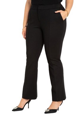 Women's Plus Size Nouveau Tie Pant - Black