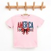 The Juniper Shop Coquette America Checkered Youth Short Sleeve Tee - 2 of 4