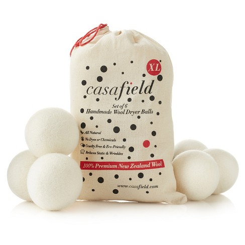 Casafield Wool Dryer Balls set Of 6 100 New Zealand Wool