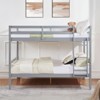 AZL1 Life Concept Beds Full over Full Bunk Bed with Ladder High Guardrails and Durable Construction for Kids Room, Gray, 78.35"*59.06"*61.81" - 4 of 4