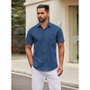 COOFANDY Short Sleeve Button Down Shirts Untucked Dress Shirts - 2 of 4