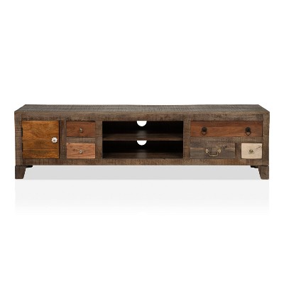 Sunnyside 2 Shelves Console TV Stand for TVs up to 72" Autumn Brown - HOMES: Inside + Out