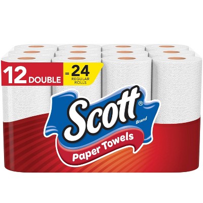 Scott Choose-A-Sheet Paper Towels - 12 Double Rolls