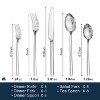 Attop 40-Piece Silverware Set, Cutlery Set for 8, 18/10 Stainless Steel Cutlery Set, Mirror Polished Modern Design, Dishwasher Safe - 2 of 4