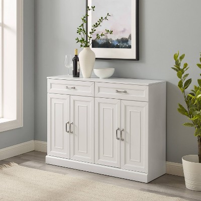 Stanton 53" White MDF and Birch Veneer Sideboard