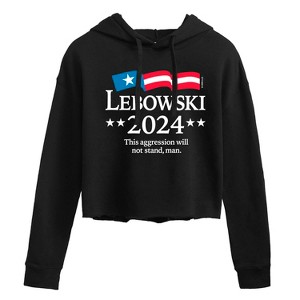 Women's - The Big Lebowski - Lebowski 2024 Presidential Candidate Cropped Graphic Hoodie - 1 of 3