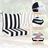 PAGED Outdoor Deep Seat Cushion Set,24x 24 inch,Waterproof Fade-Resistant Patio Furniture Cushions with Removable Covers,2PC - 4 of 4