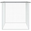 vidaXL Chicken Cage - Versatile Galvanized Steel Hutch for Hens and Small Animals with Ventilated Mesh Design and Weather-Resistant Roof - Light Gray - 4 of 4
