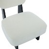 PAGED Modern Minimalist Accent Chair Set of 2 Living Room Chairs with Sturdy Wood Base Comfy Chair for Bedroom - 2 of 4