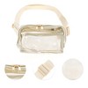 Unique Bargains Clear Double Pull Style Running Waist Pack 1 Pc - 3 of 4