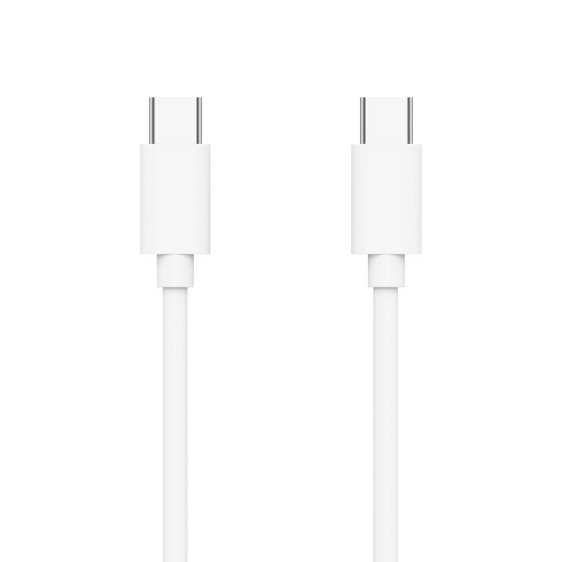 Just Wireless USB-C to USB-C PVC Cable - White, 1 of 8