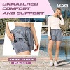 Ultra Performance Gym Shorts Women Pack of 2, Nylon Compression Workout Shorts Women with Liner - 2 of 4