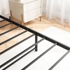 KTMBDW Full/Queen Size Bed Frame with Charging Station, Platform Bed with Metal Slats, Headboard with 2-Tier Storage Shelves - 4 of 4