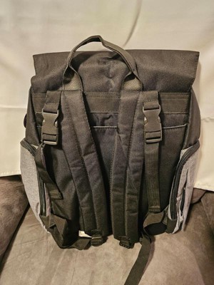 Eddie Bauer Crosstown Cascade Back Pack Diaper Bag - Black/Gray