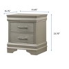 NicBex Nightstand with Drawers,Modern Side Table with Pulls and Wood Frame,Bedside Table for Bedroom,Living Room - 3 of 4
