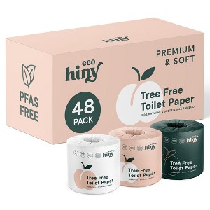 ecoHiny Premium Bamboo Toilet Paper | Mega Rolls, 3 PLY & 350 Sheets - 1 of 4