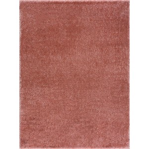 Hauteloom Heavenly Solid Pink Plush Rug - 1 of 4