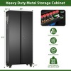 SUXXAN 71" H Metal Garage Storage Cabinet with Wheels, Pegboard and Drawer, Assembly required - 3 of 4