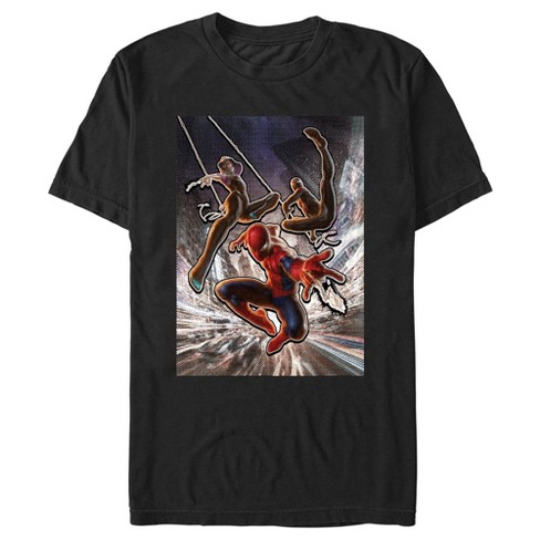 Men's Spider-Man Superhero Team in Action T-Shirt - image 1 of 4