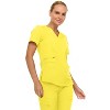 MediChic Scrubs for Women's V-Neck Scrub Set with Six Pocket Cargo Jogger Pants with 4-Way Stretch - 3 of 4