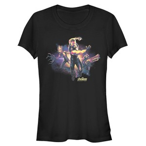 Juniors Womens Marvel Avengers: Infinity War Thor Trio T-Shirt - 1 of 3