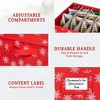 Hold N' Storage -  Christmas Ornament Storage Box with Lid - Store and Protect up to 64 Holiday Ornaments - 3 of 4
