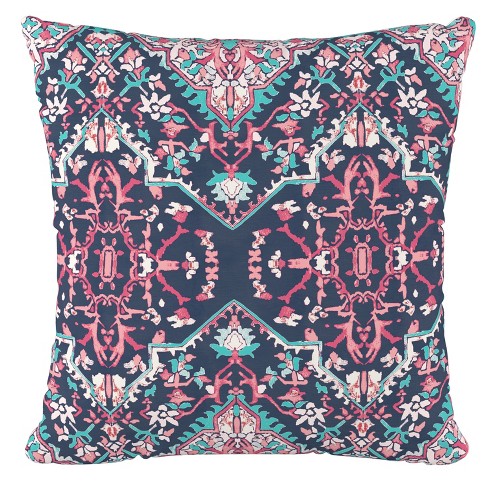 Print Square Throw Pillow Pink Navy Cloth Company Target