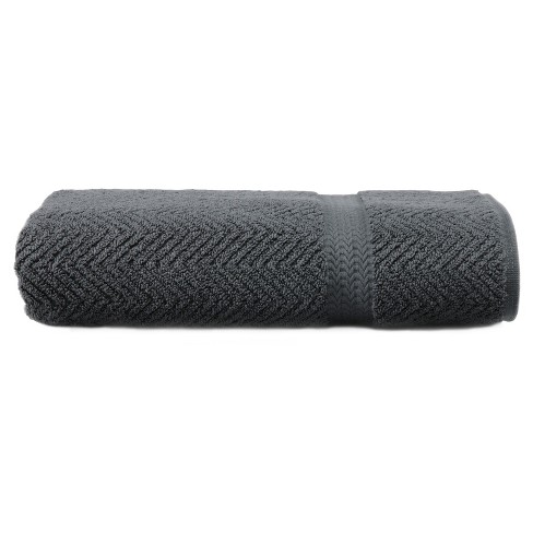 Turkish Towels Herringbone Turkish Towel - Black, Bath & Grooming