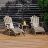 WestinTrends Highland 5-Piece Adirondack Chair with Folding Ottoman and Table Set - 2 of 4