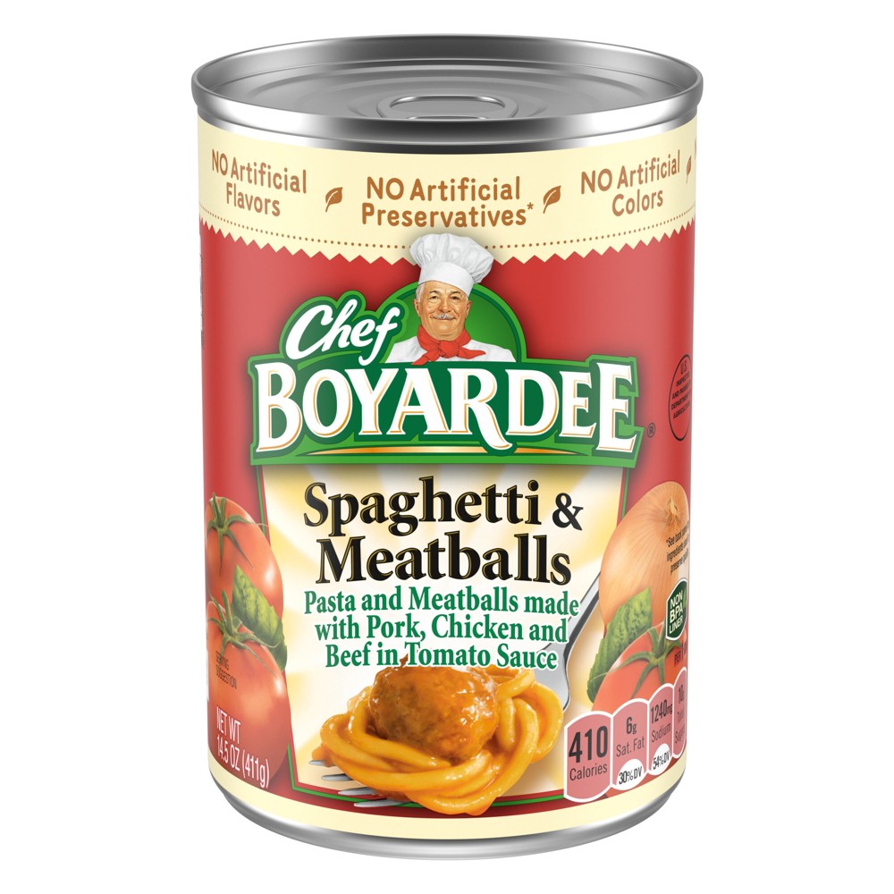 UPC 064144043224 product image for Chef Boyardee Spaghetti & Meatballs - 14.5oz | upcitemdb.com