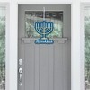 Big Dot of Happiness Happy Hanukkah - Hanging Porch Chanukah Holiday Party Outdoor Decorations - Front Door Decor - 1 Piece Sign - 2 of 4