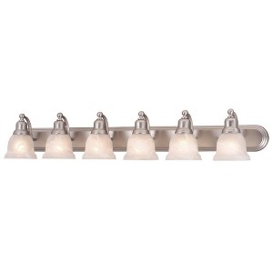 Vaxcel Lasalle 6 - Light Vanity in  Brushed Nickel - 1 of 4