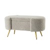 Alina Storage Bench with Metal Legs for Bedroom | ARTFUL LIVING DESIGN - 2 of 4