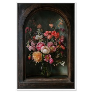 Art Remedy Fleeting Elegance Gothic Floral Art  Framed - 1 of 4
