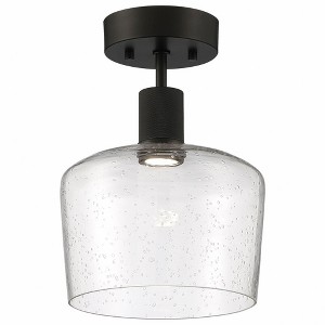 Access Lighting Port Nine 1 - Light Flush Mount in  Matte Black - 1 of 4