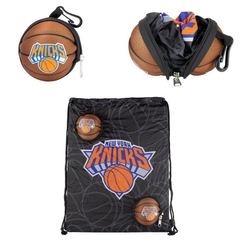 New York Knicks Black Pond Logo GYM Drawstring Backpack Bag 