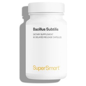 SuperSmart Bacillus Subtilis 3 Billion CFU per Day (High Potency) - Spore Probiotic Supplement | Non-GMO & Gluten Free - 60 DR Capsules - 1 of 1