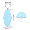 Unique Bargains Blank Vintage Motel Keychain for DIY Ornament Backpack Label 16 Pcs - 2 of 4