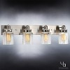 Urban Ambiance Luxury Modern Farmhouse Bath Fixture,  8-5/8"H x 30-1/4"W,  Brushed Nickel Finish, UHP2144 - 3 of 4