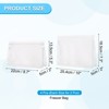 Unique Bargains Reusable Leakproof Zip PEVA Freezer Food Storage Bags 4 Pcs - 2 of 4