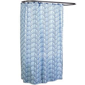 The Lakeside Collection Seashell Bath Collection - Shower Curtain 1 Pieces - 1 of 3