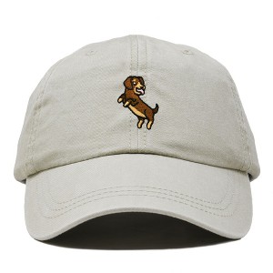 Dalix Dachshund Embroidered Cotton Dad Hat Casual Adjustable Baseball Cap for Dog Lovers Womens - 1 of 4