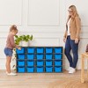 ECR4Kids Streamline 20 Cubby Tray Storage Cabinet with Scoop Front Storage Bins, 4x5, Grey Wash - 4 of 4
