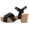Journee Collection Womens Valentina Ankle Strap Platform Sandals - 2 of 4