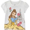 Disney Princess Moana Frozen Girls Short Sleeve Shirt and Tulle Skirt with Headband Set for Toddler and Big Kids - Size 3T - 3 of 4
