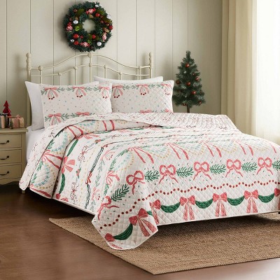 Avanti Linens Bows & Branches Twin Quilt Set