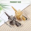 Unique Bargains Women's Metal Long Duckbill Hair Clips Gray Light Coffee 5.31"x2.17"x1.18" 2 Pcs - image 4 of 4