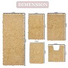 Modesto Bath Rug Bathroom Rugs Set, Washable Rug, Extra Soft and Absorbent bath Rug, Bath Mat Set, Non-Slip, 5 Pcs Set with Contour, Yellow - 3 of 4