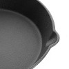 Gibson Home Brickstone 3 Piece Pre-Seasoned Cast Iron Skillet Set in Black - 4 of 4