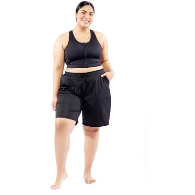 Tomboyx Swim Sport Top, Full Coverage Bathing Suit Athletic
